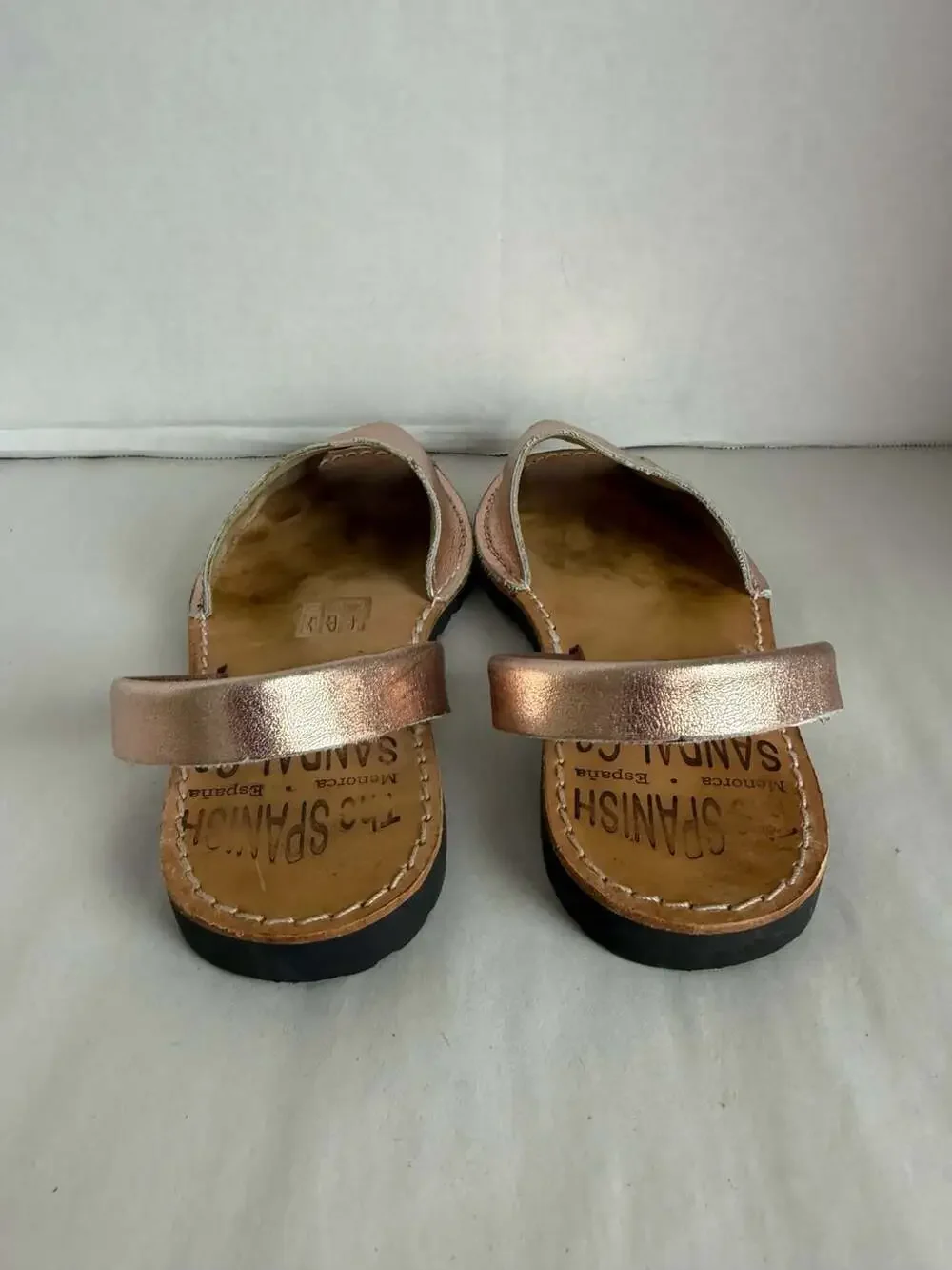 The Spanish Sandal Co. Women's Metallic Rose Gold Avarca Sandals